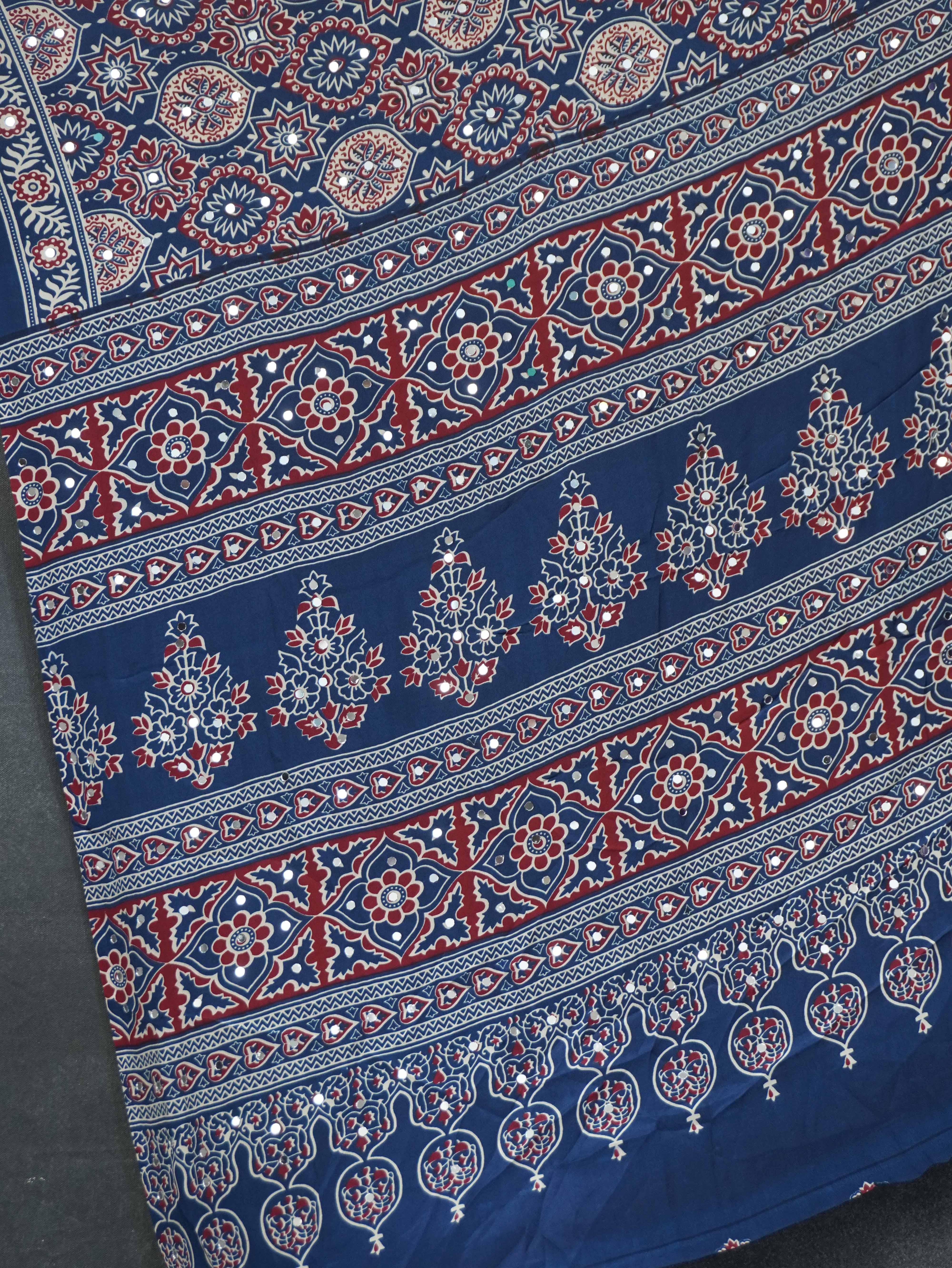 Modal Silk Saree With Mirror Work | TTDS3164